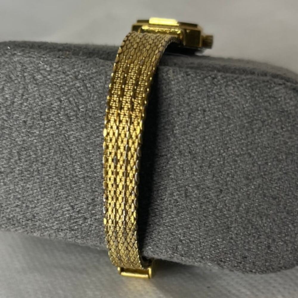 Diane Von Furstenberg Gold Plated Mesh Stainless Steel Watch Vintage untested - Picture 11 of 15